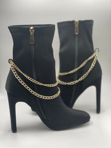 Chain ankle boots