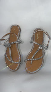 Rhinestone sandals