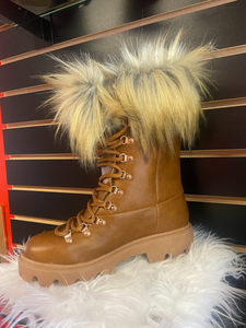 Furry Combat Boots